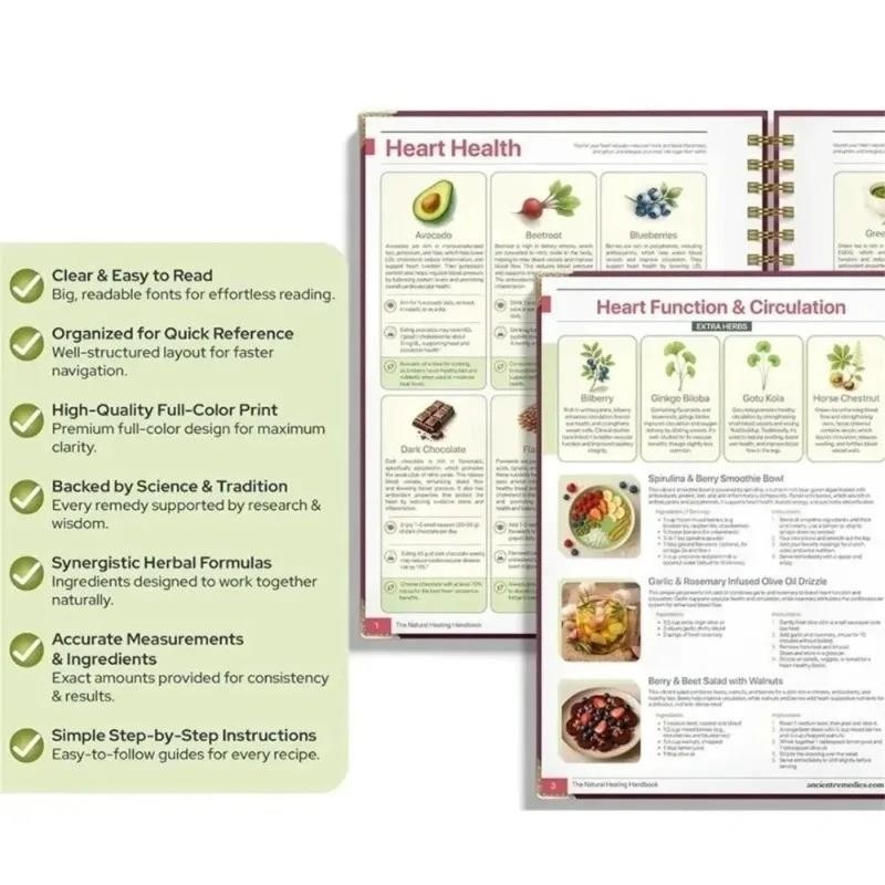 The Natural Healing Handbook - Ancient Herbal Remedies Spiral-Bound Guide gallery