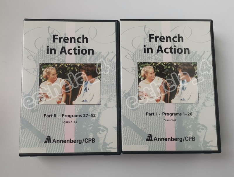 French in Action DVD – Program Part 1 & 2 Language Education 12 DVD set