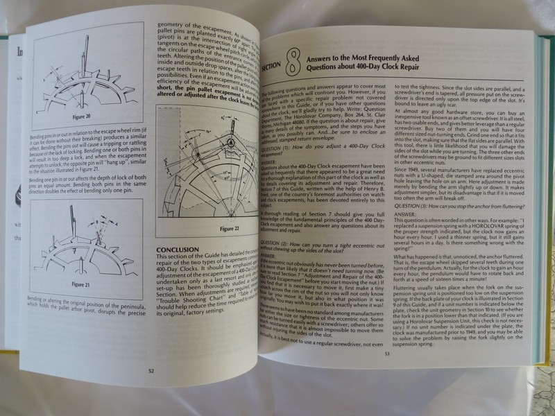 Horolovar 400 Day Anniversary Clock Repair Guide Book - 10th Edition gallery